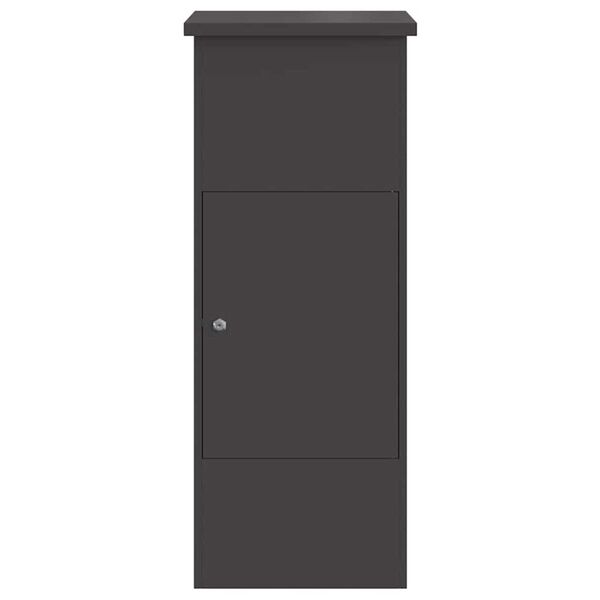 vidaXL Θυρίδα Πακέτων Μαύρο 44.5 x 29 x 110.5 εκ Ατσάλι