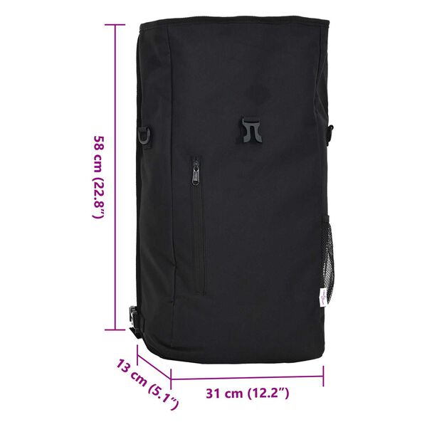 vidaXL Τσάντα Ποδηλάτου για Ράφι 20 L Μαύρη 31x13x58 εκ
