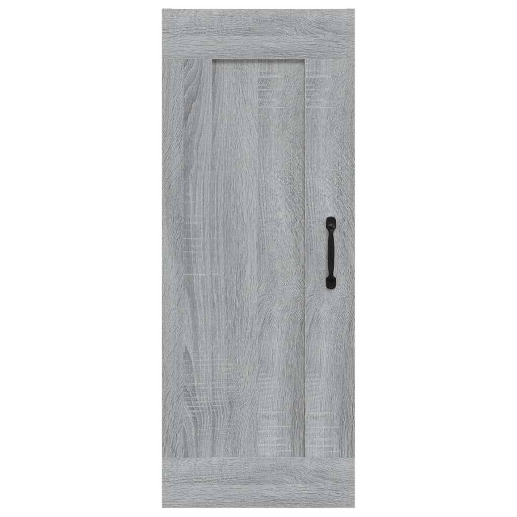vidaXL Ντουλάπι Κρεμαστό Γκρι Sonoma 35x34x90 εκ. Επεξεργασμένο Ξύλο