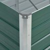 vidaXL Ζαρντινιέρα Υπερυψωμένη Πράσινη 320x80x45 εκ. Γαλβαν. Χάλυβας