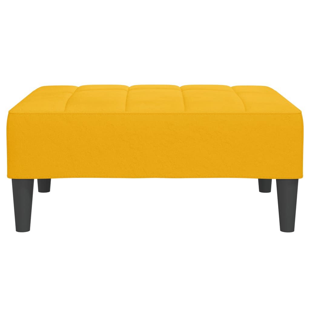 vidaXL Υποπόδιο Κίτρινο 78 x 56 x 32 εκ. Βελούδινο