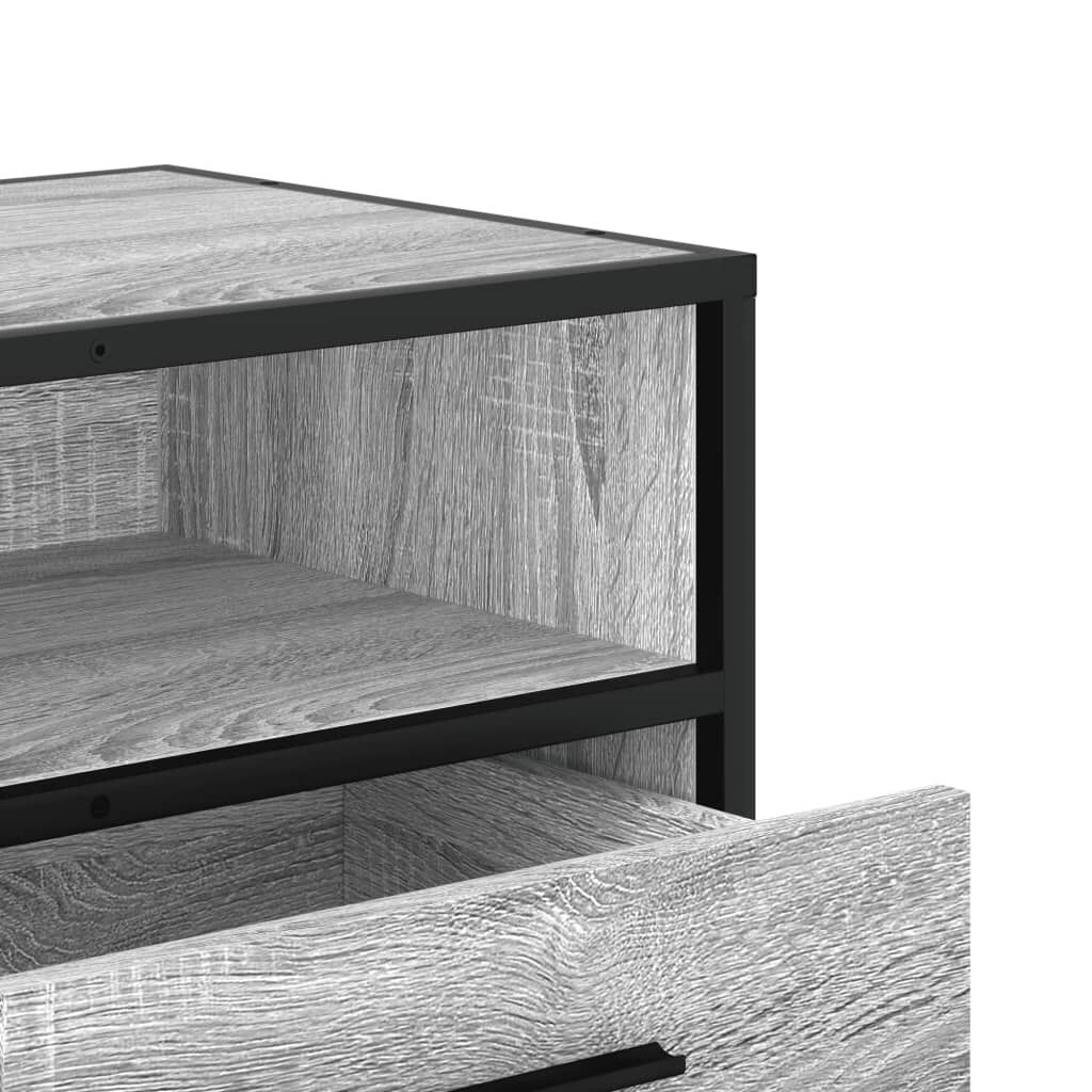 vidaXL Έπιπλο Τηλεόρασης Γκρι Sonoma 80x34,5x40 εκ. Επεξ. Ξύλο