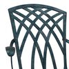 vidaXL Καρέκλα Κήπου 2 pcs Πράσινο 55 x 56.5 x 91εκ Αλουμίνιο