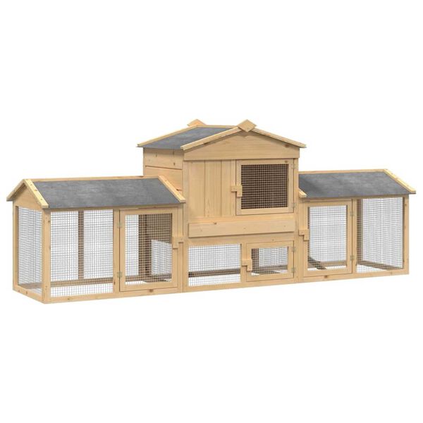 vidaXL Κοτέτσι Καφέ 225 x 60 x 89 εκ