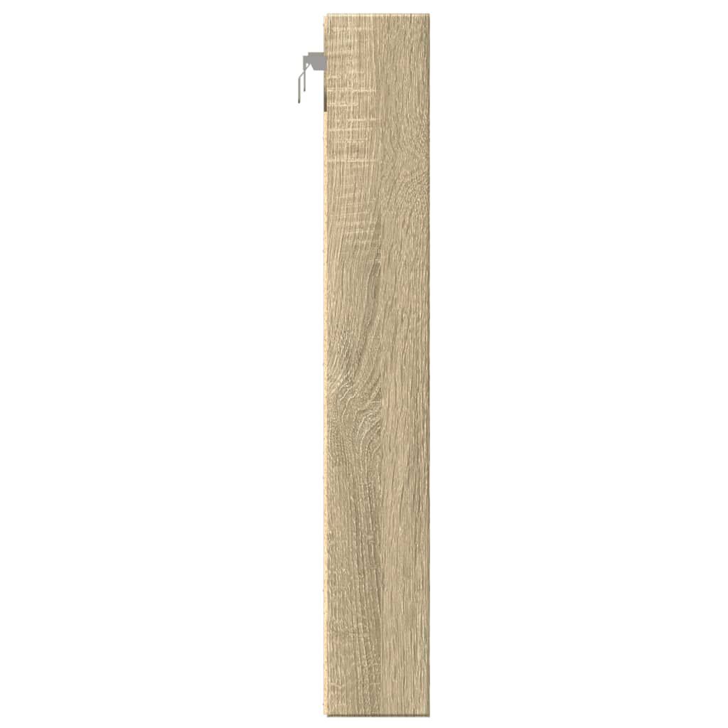 vidaXL Βιτρίνα Χρώμα Sonoma Δρυς 60x8,5x58 εκ. από Επεξεργασμένο Ξύλο