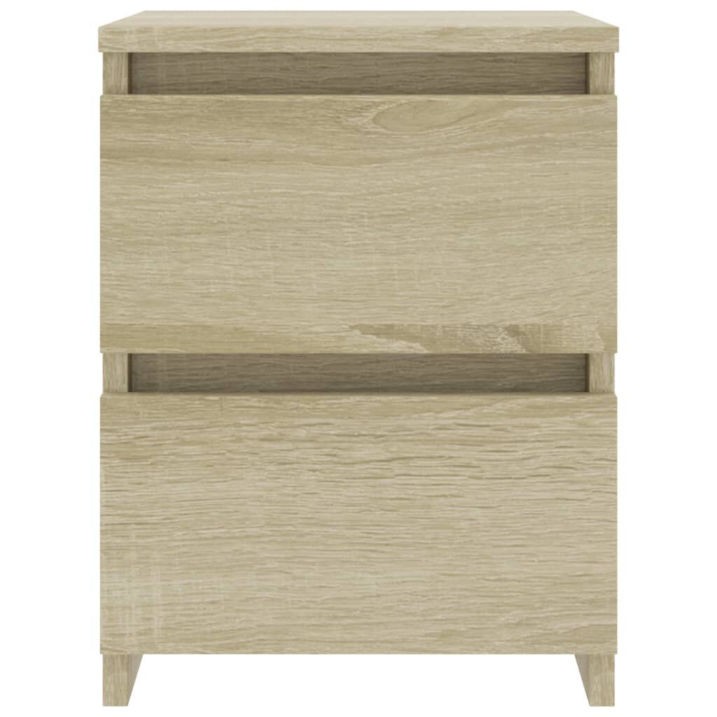 vidaXL Κομοδίνα 2 τεμ. Sonoma Δρυς 30 x 30 x 40 εκ. από Επεξ. Ξύλο