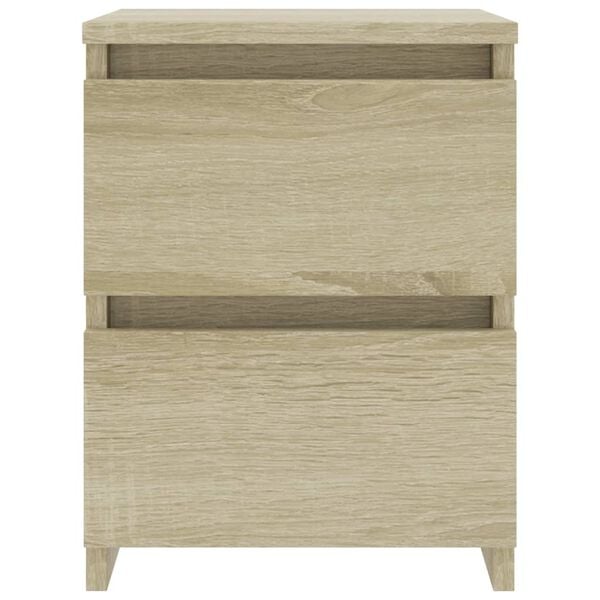vidaXL Κομοδίνα 2 τεμ. Sonoma Δρυς 30 x 30 x 40 εκ. από Επεξ. Ξύλο