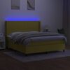 vidaXL &Kappa;&rho;&epsilon;&beta;ά&tau;&iota; Boxspring &mu;&epsilon; &Sigma;&tau;&rho;ώ&mu;&alpha; & LED &Pi;&rho;ά&sigma;&iota;&nu;&omicron; 160x200 &epsilon;&kappa; &Upsilon;&phi;&alpha;&sigma;&mu;ά&tau;&iota;&nu;&omicron;