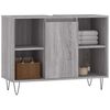 vidaXL Ντουλάπι Μπάνιου Γκρι Sonoma 80 x 33 x 60 εκ. από Επεξεργ. Ξύλο