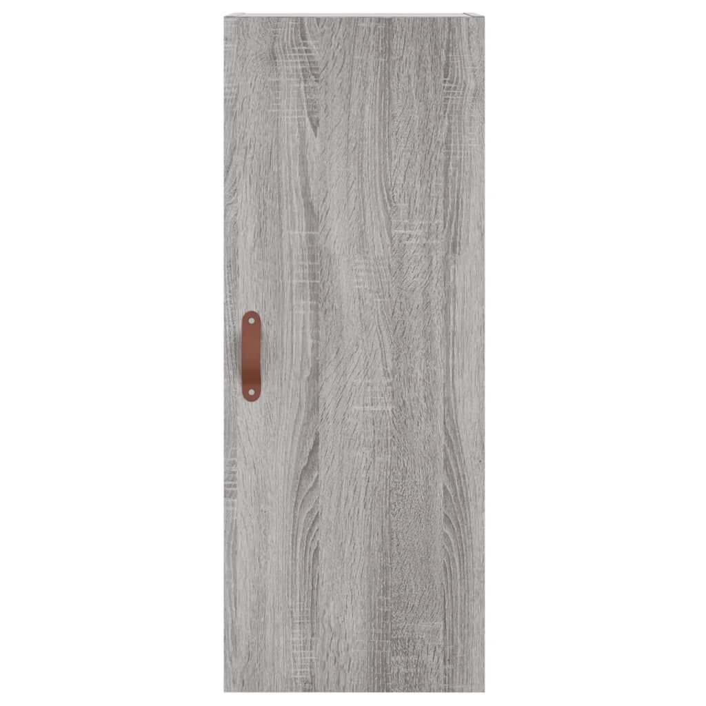 vidaXL Ντουλάπι Τοίχου Γκρι Sonoma 34,5 x 34 x 90 εκ.