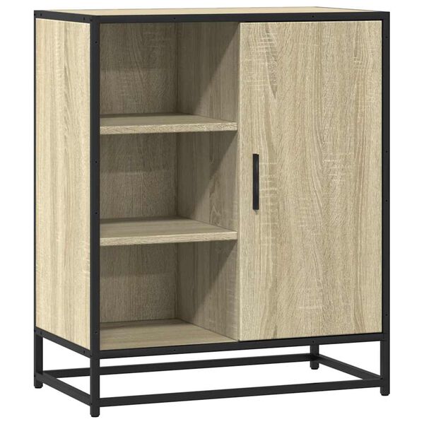 vidaXL Sideboard Sonoma Oak 62x35x76 cm &Kappa;&alpha;&tau;&alpha;&sigma;&kappa;&epsilon;&upsilon;&alpha;&sigma;&mu;έ&nu;&omicron; &xi;ύ&lambda;&omicron;