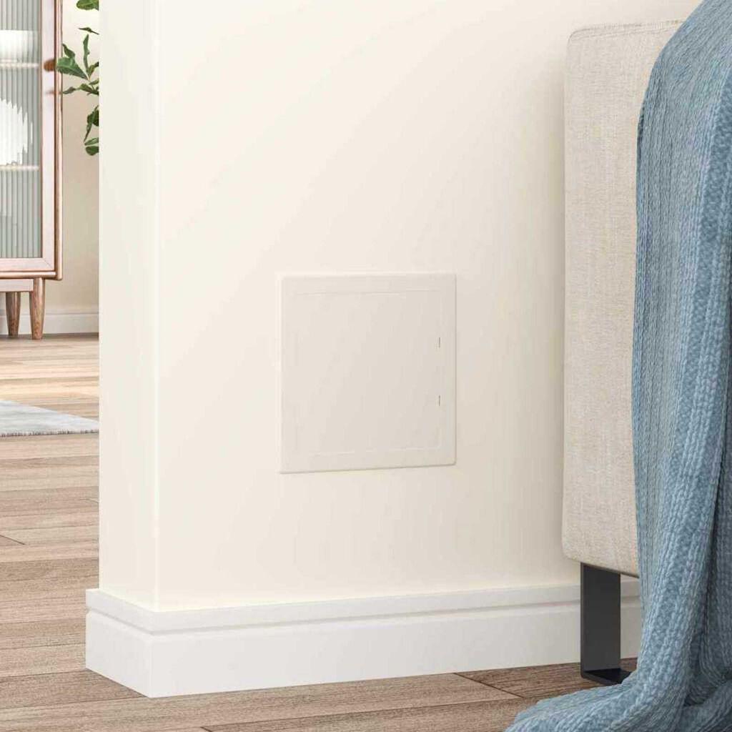vidaXL Πίνακες Πρόσβασης 2 pcs Λευκό 15 x 15 x 2 εκ. ΑΒΣ Πλαστικό