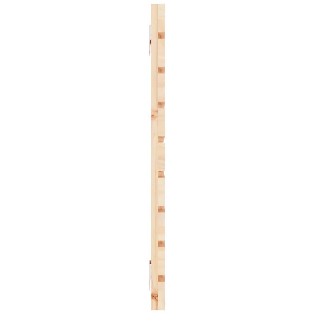 vidaXL Κεφαλάρι Επιτοίχιο 126 x 3 x 63 εκ. από Μασίφ Ξύλο Πεύκου