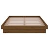 vidaXL Πλαίσιο Κρεβατιού Μελί 120x190 εκ. Μασίφ Ξύλο Small Double