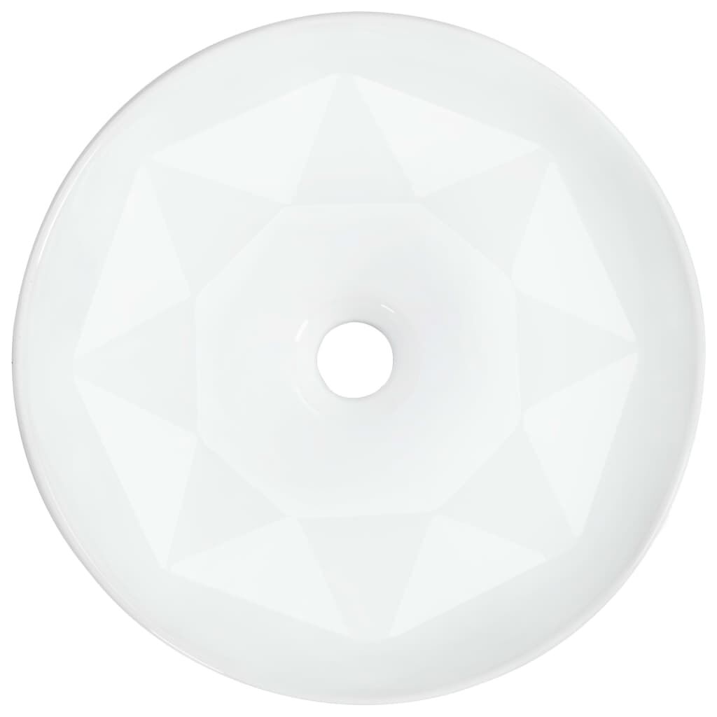 vidaXL Νιπτήρας Λευκός 36 x 14 εκ. Κεραμικός