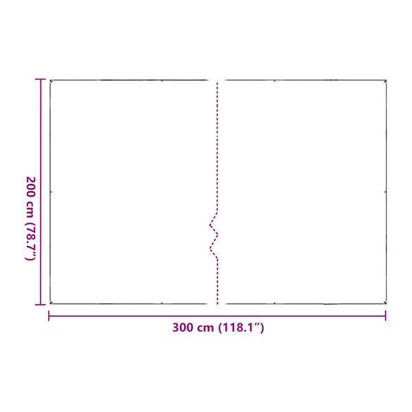vidaXL Σαφής μουσαμάς με οπές 2x3 m PVC