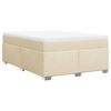 vidaXL &Kappa;&rho;&epsilon;&beta;ά&tau;&iota; Boxspring &mu;&epsilon; &Sigma;&tau;&rho;ώ&mu;&alpha; &Kappa;&rho;&epsilon;&mu; 160x200 &epsilon;&kappa;. &Upsilon;&phi;&alpha;&sigma;&mu;ά&tau;&iota;&nu;&omicron;