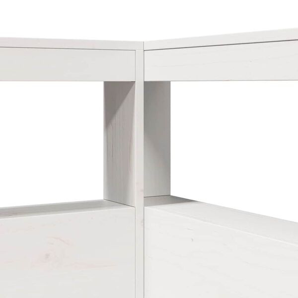 vidaXL Κρεβάτι Βιβλιοθήκη Χωρίς Στρώμα 140x200 εκ Μασίφ Ξύλο Πεύκο