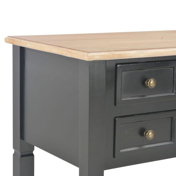 vidaXL Γραφείο Μαύρο 109,5 x 45 x 77,5 εκ. Ξύλινο