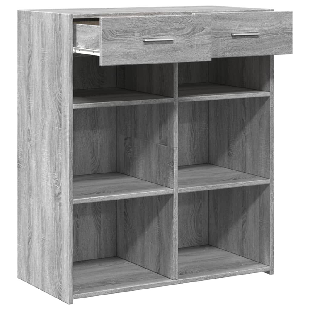 vidaXL Ντουλάπι Γκρι Sonoma 80x42,5x93 εκ. από Επεξεργασμένο Ξύλο