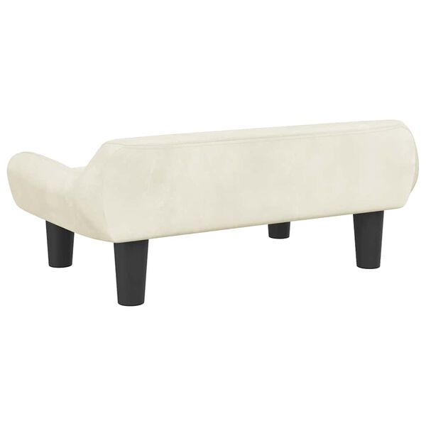 vidaXL Κρεβάτι Σκύλου Κρεμ 70 x 40 x 24 εκ. Βελούδινο