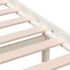 vidaXL Πλαίσιο Κρεβατιού Λευκό 140x200 εκ. από Μασίφ Ξύλο Πεύκου