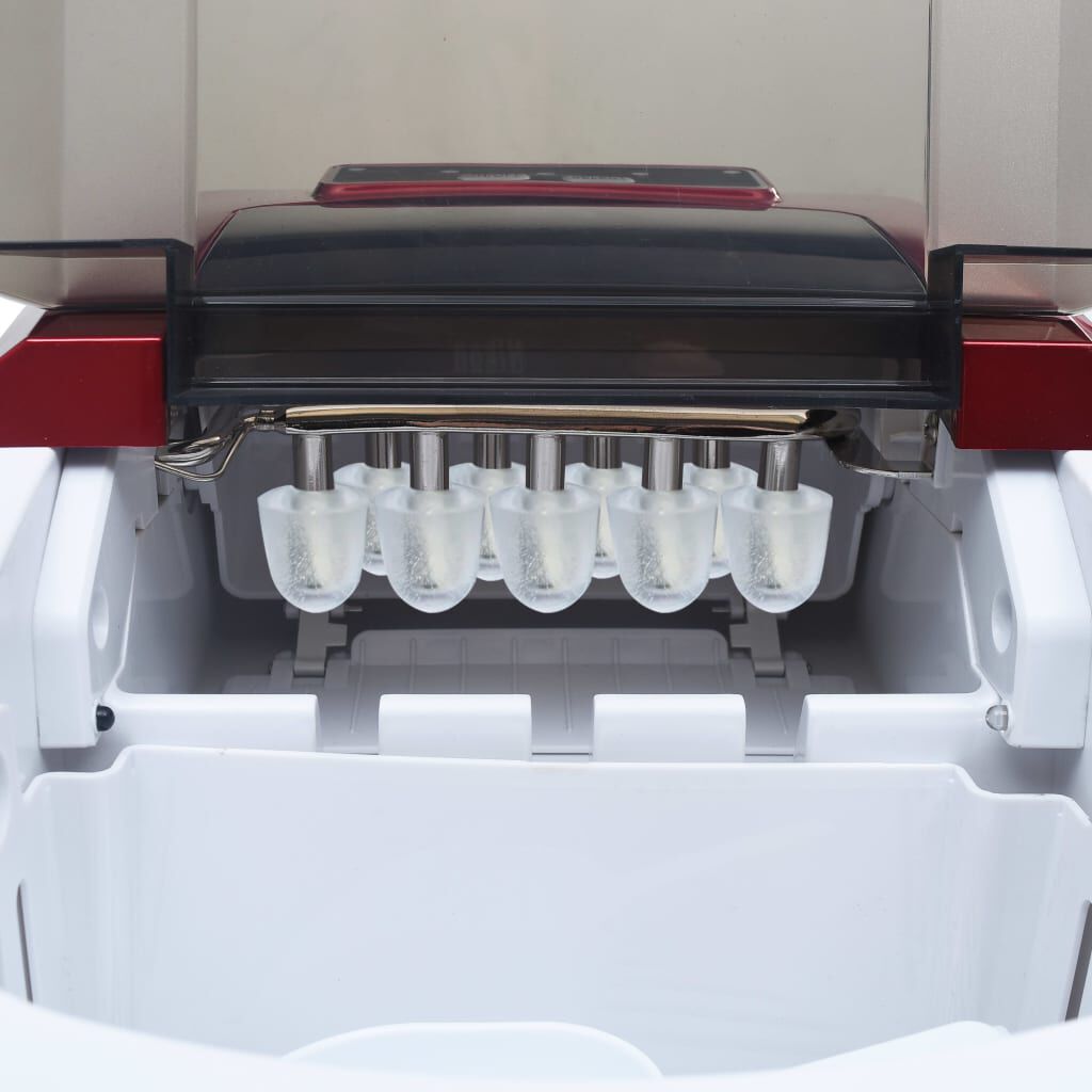 vidaXL Παγομηχανή 2,4 L Κόκκινη 15 κ. / 24 ώρες