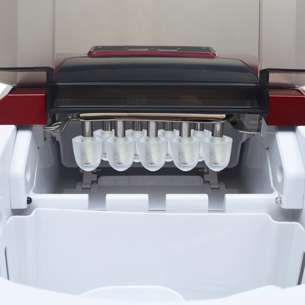 vidaXL Παγομηχανή 2,4 L Κόκκινη 15 κ. / 24 ώρες