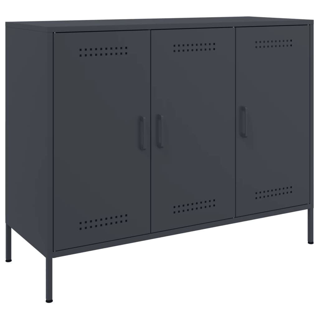 vidaXL Ντουλάπι Ανθρακί 100,5x39x79 εκ. από Χάλυβα