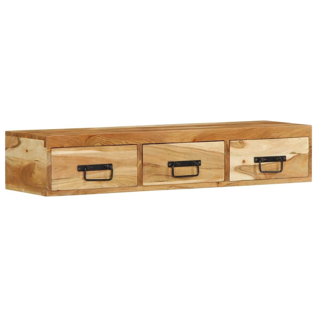 vidaXL Επίτοιχο ντουλάπι τηλεόρασης 100x30x19 cm Μασίφ ξύλο ακακίας