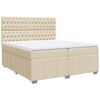vidaXL &Kappa;&rho;&epsilon;&beta;ά&tau;&iota; Boxspring &mu;&epsilon; &Sigma;&tau;&rho;ώ&mu;&alpha; &Kappa;&rho;&epsilon;&mu; 200x200 &epsilon;&kappa;. &Upsilon;&phi;&alpha;&sigma;&mu;ά&tau;&iota;&nu;&omicron;