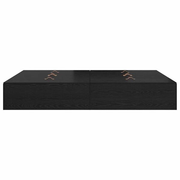 vidaXL Σκελετός Κρεβατιού Μαύρη δρυς 190 x 135 x 31.5 εκ.