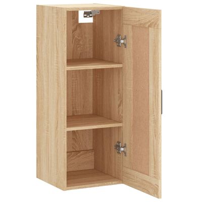 vidaXL Ντουλάπι Τοίχου Sonoma Δρυς 34,5 x 34 x 90 εκ. Επεξεργ. Ξύλο