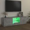 vidaXL Έπιπλο Τηλεόρασης με LED Γκρι Σκυρδέματος 120 x 30 x 36 εκ.
