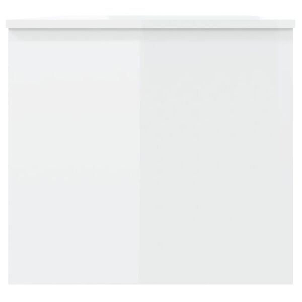 vidaXL Τραπεζάκι Σαλονιού Γυαλ. Λευκό 102x50,5x46,5 εκ. Επεξεργ. Ξύλο