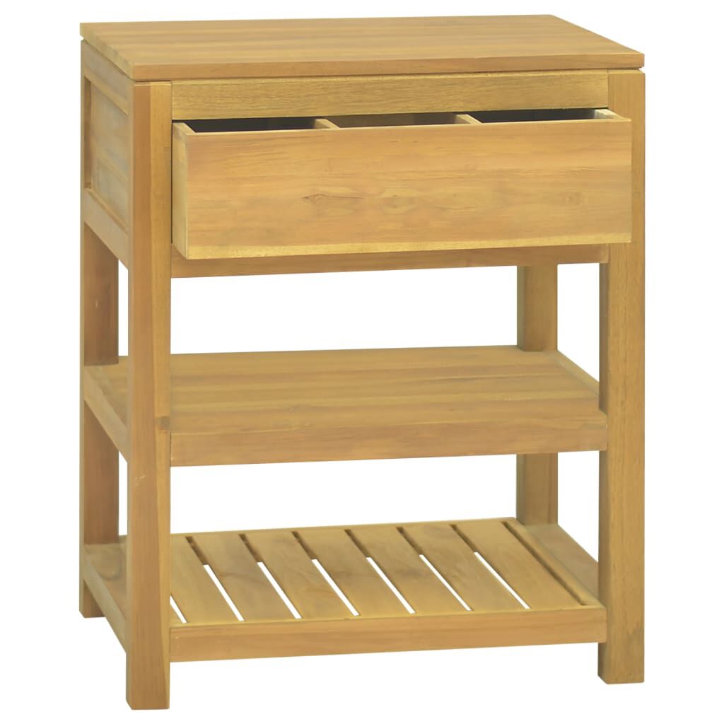vidaXL Έπιπλο Μπάνιου 60 x 45 x 75 εκ. από Μασίφ Ξύλο Teak