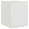 vidaXL Κομοδίνο Λευκό 34,5 x 39 x 44 εκ. από Χάλυβα