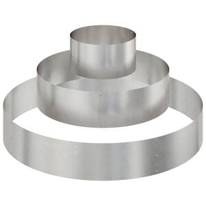 vidaXL Γλάστρα Κήπου Ασημί 120 x 120 x 20 εκ. Ανοξείδωτο ατσάλι