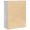 vidaXL Βιβλιοθήκη Γκρι Sonoma 60x24x76,5 εκ. από Επεξεργασμένο Ξύλο