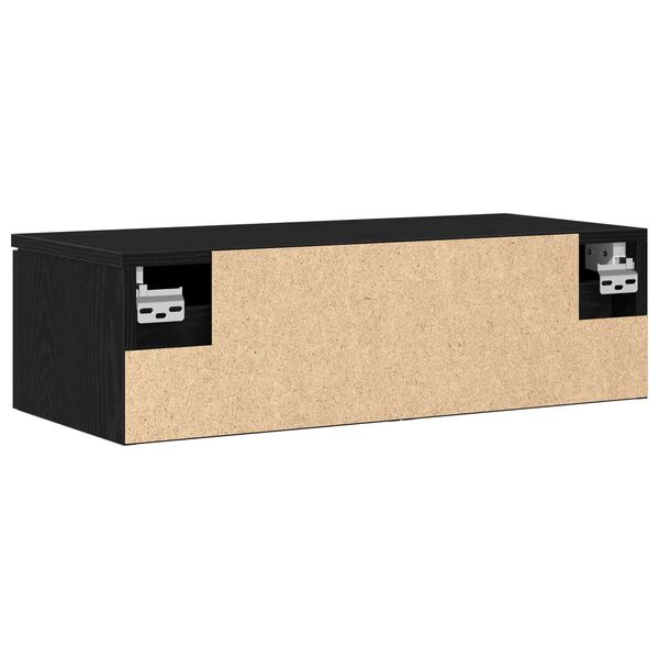 VidaXL Μαύρος δρυός τοίχου ντουλάπα 68x30x20 εκ. από κατασκευασμένο ξύλο