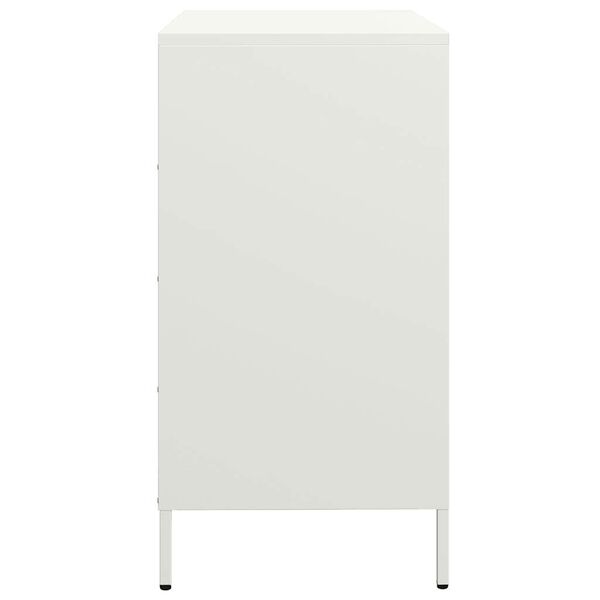vidaXL Ντουλάπι Λευκό 68x39x73,5 εκ. από Χάλυβα Ψυχρής Έλασης