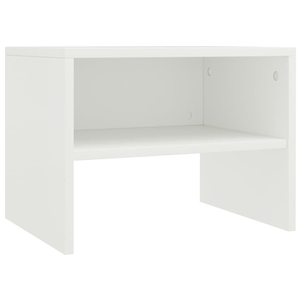 vidaXL Κομοδίνα 2 τεμ. Λευκά 40 x 30 x 30 εκ. από Επεξ. Ξύλο