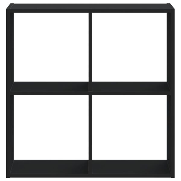 vidaXL Βιβλιοθήκη Μαύρο 68,5x32x68,5 εκ. από Επεξεργασμένο Ξύλο