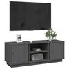 vidaXL Έπιπλο Τηλεόρασης Γκρι 110x35x40,5 εκ. από Μασίφ Ξύλο Πεύκου