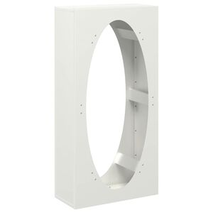 vidaXL Ράφι Καυσόξυλων Λευκό 50x23x100 εκ. Χάλυβας ψυχρής έλασης