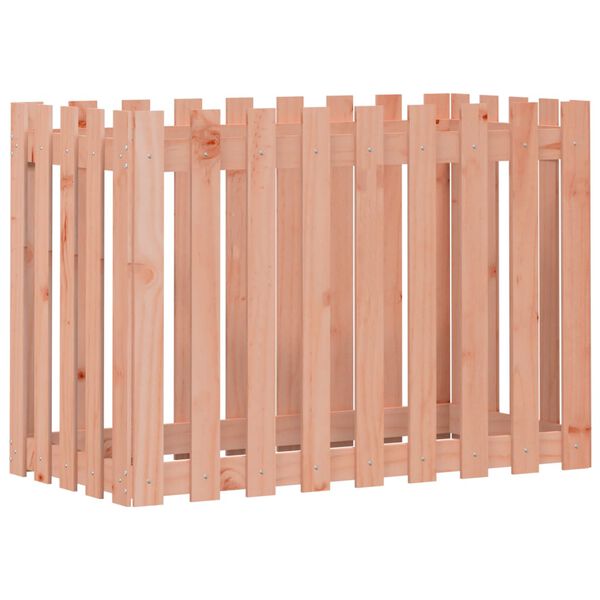 vidaXL Ζαρντινιέρα Υπερυψωμένη Φράχτης 100x50x70 εκ Μασίφ Ψευδοτσούγκα