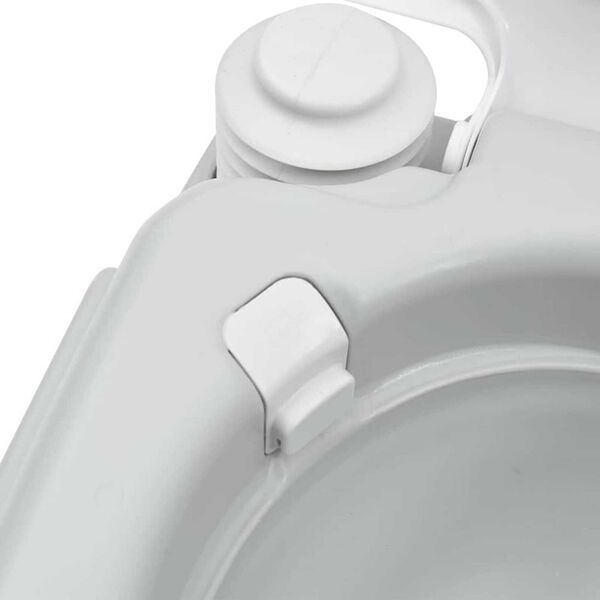 vidaXL Φορητή Τουαλέτα Καμπίνας Γκρι 41.5 x 36.5 x 30 cm
