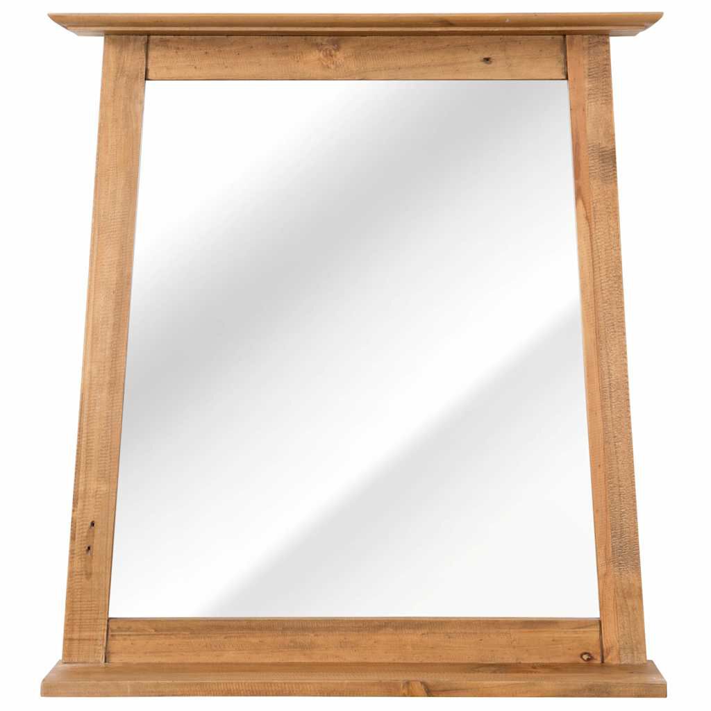 vidaXL Καθρέφτης Μπάνιου 70 x 12 x 79 εκ. από Μασίφ Ξύλο Πεύκου