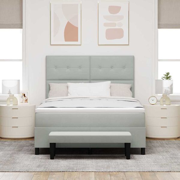 vidaXL &Kappa;&rho;&epsilon;&beta;ά&tau;&iota; &mu;&epsilon; &epsilon;&lambda;&alpha;&tau;ή&rho;&iota;&alpha; &mu;&epsilon; &sigma;&tau;&rho;ώ&mu;&alpha; &Alpha;&nu;&omicron;&iota;&chi;&tau;ό &gamma;&kappa;&rho;&iota; 140 x 200 cm &Beta;&epsilon;&lambda;&omicron;ύ&delta;&omicron;