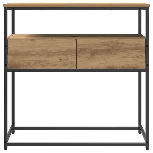 vidaXL Τραπέζι κονσόλας Artisan Oak 75 x 40 x 75 cm Επεξεργασμένο ξύλο